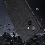 For Honor X60 GT 5G Case Wood Texture PU Leather Coated PC TPU Phone Cover