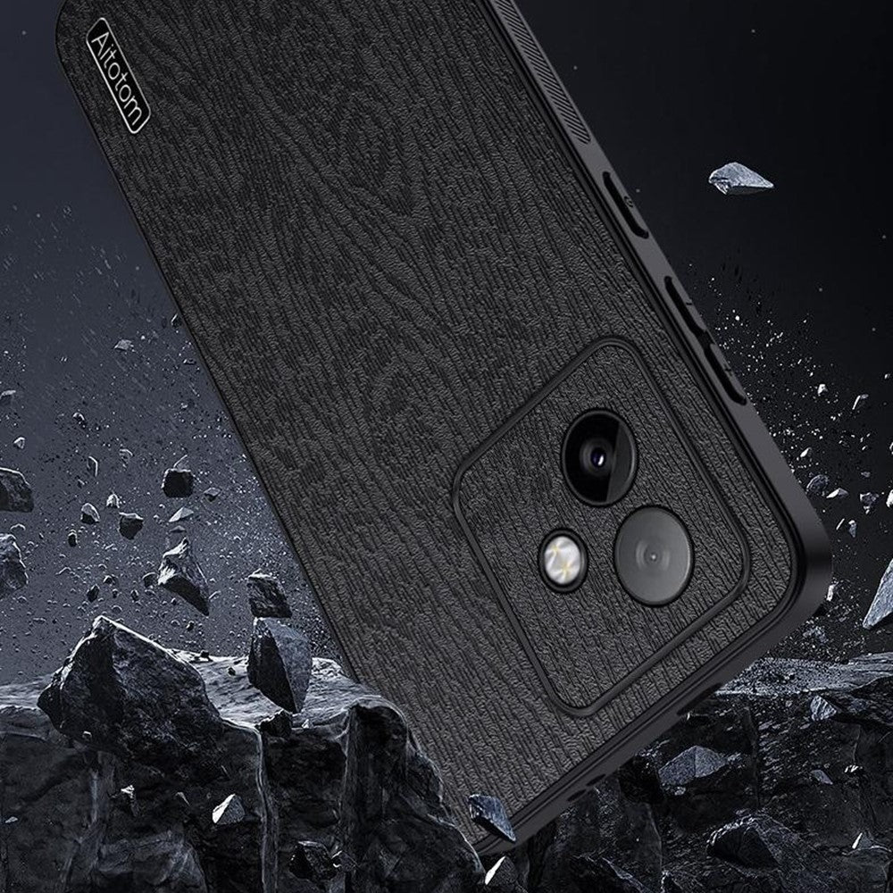 For Honor X60 GT 5G Case Wood Texture PU Leather Coated PC TPU Phone Cover