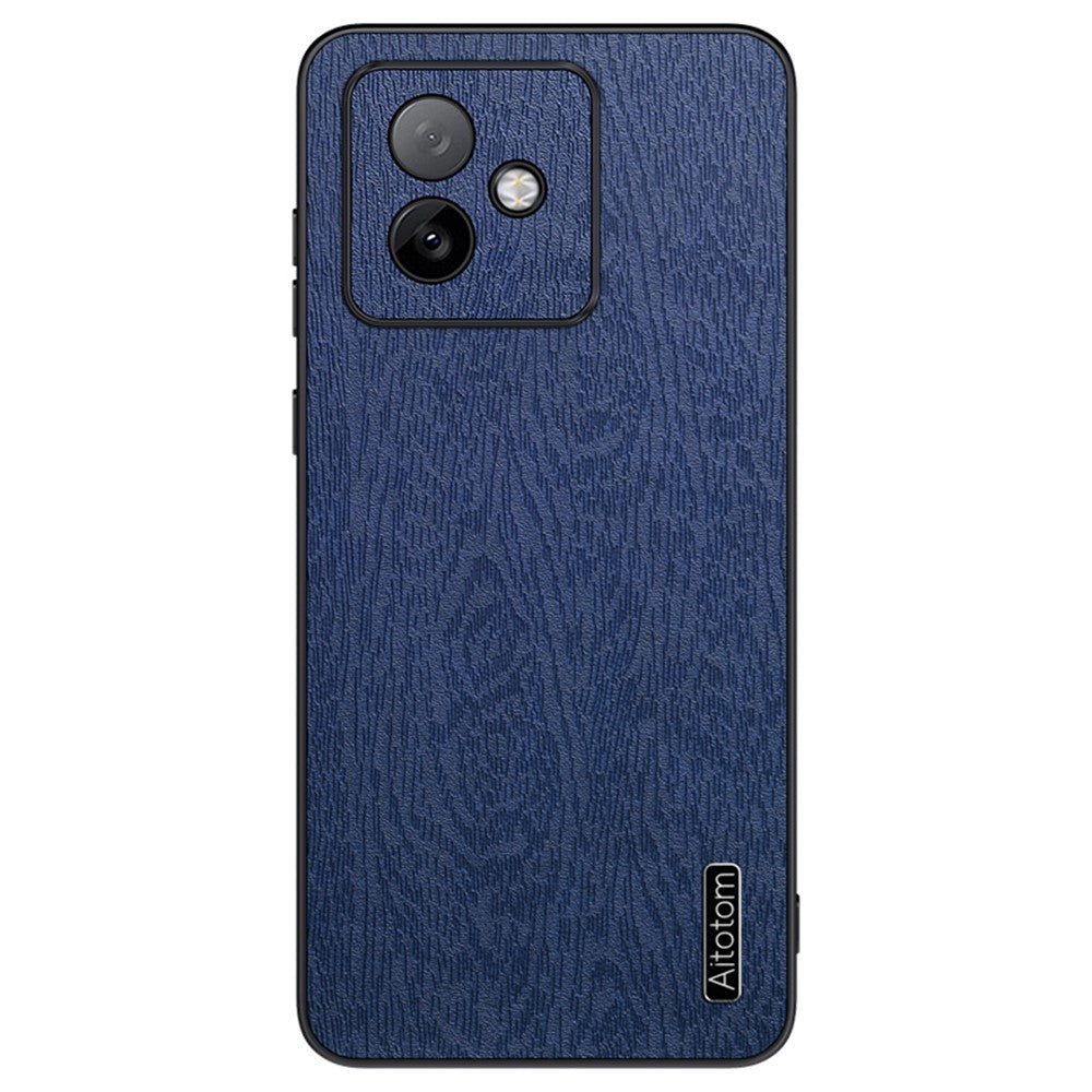For Honor X60 GT 5G Case Wood Texture PU Leather Coated PC TPU Phone Cover