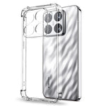 NORTHJO For Xiaomi 15 Pro Case Shockproof TPU Clear Phone Cover with 3D Curved Tempered Glass