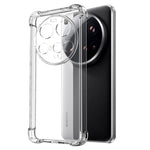 NORTHJO For Xiaomi 15 Ultra Case Shockproof TPU Clear Phone Cover with 3D Curved Tempered Glass
