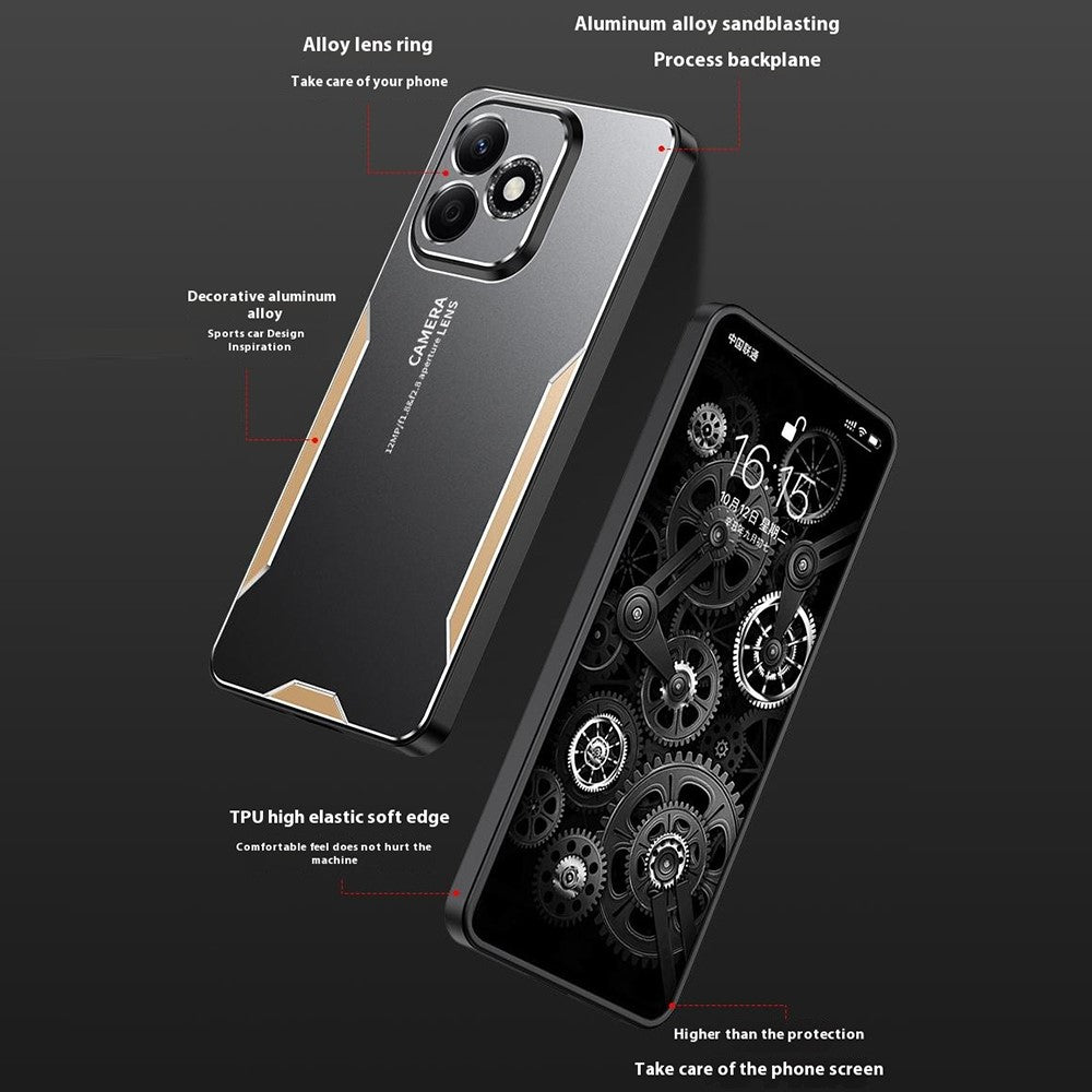 For Honor 400 Lite 5G Phone Case Aluminium Alloy TPU PC Back Cover