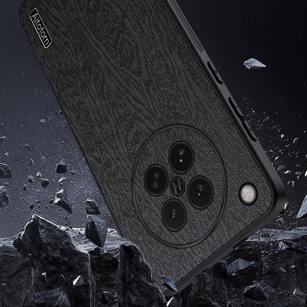 For Oppo Find X8s 5G Case Wood Texture PU Leather Coated PC TPU Phone Cover