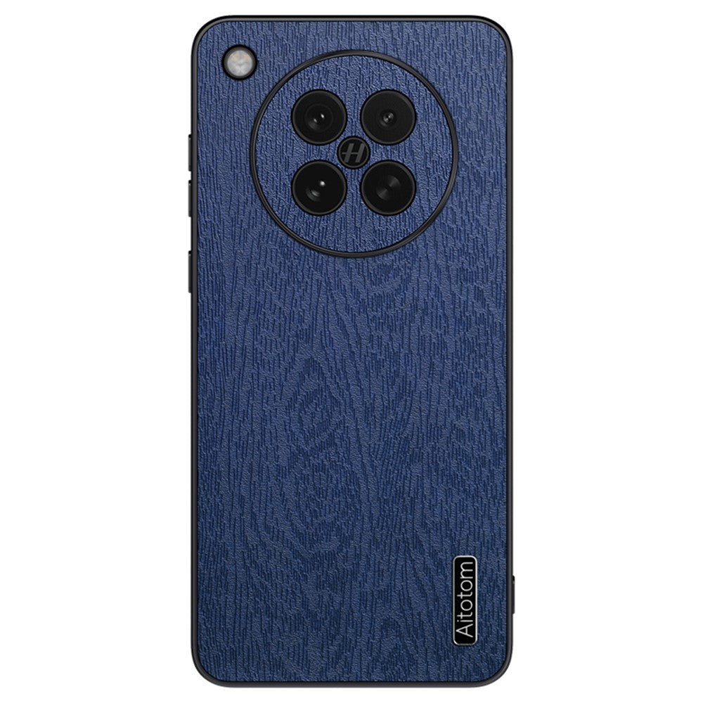 For Oppo Find X8s 5G Case Wood Texture PU Leather Coated PC TPU Phone Cover