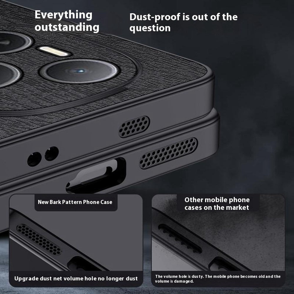 For Honor Power 5G Case Wood Texture PU Leather Coated PC TPU Phone Cover
