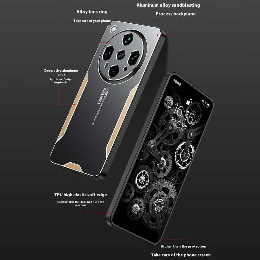 For Oppo Find X8 Ultra 5G Phone Case Aluminium Alloy TPU PC Back Cover
