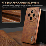 AZNS For Oppo Find X8s+ 5G Case Electroplating Crocodile Texture PU + TPU Phone Cover