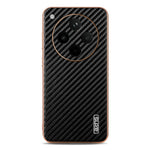 AZNS For Oppo Find X8s+ 5G Case Electroplating Carbon Fiber Texture PU + TPU Phone Cover