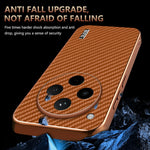 AZNS For Oppo Find X8s+ 5G Case Electroplating Carbon Fiber Texture PU + TPU Phone Cover