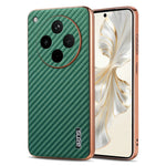 AZNS For Oppo Find X8s+ 5G Case Electroplating Carbon Fiber Texture PU + TPU Phone Cover