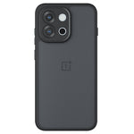 For OnePlus 13T 5G Case Skin-Touch TPU + PC Matte Phone Back Cover, Transparent Black