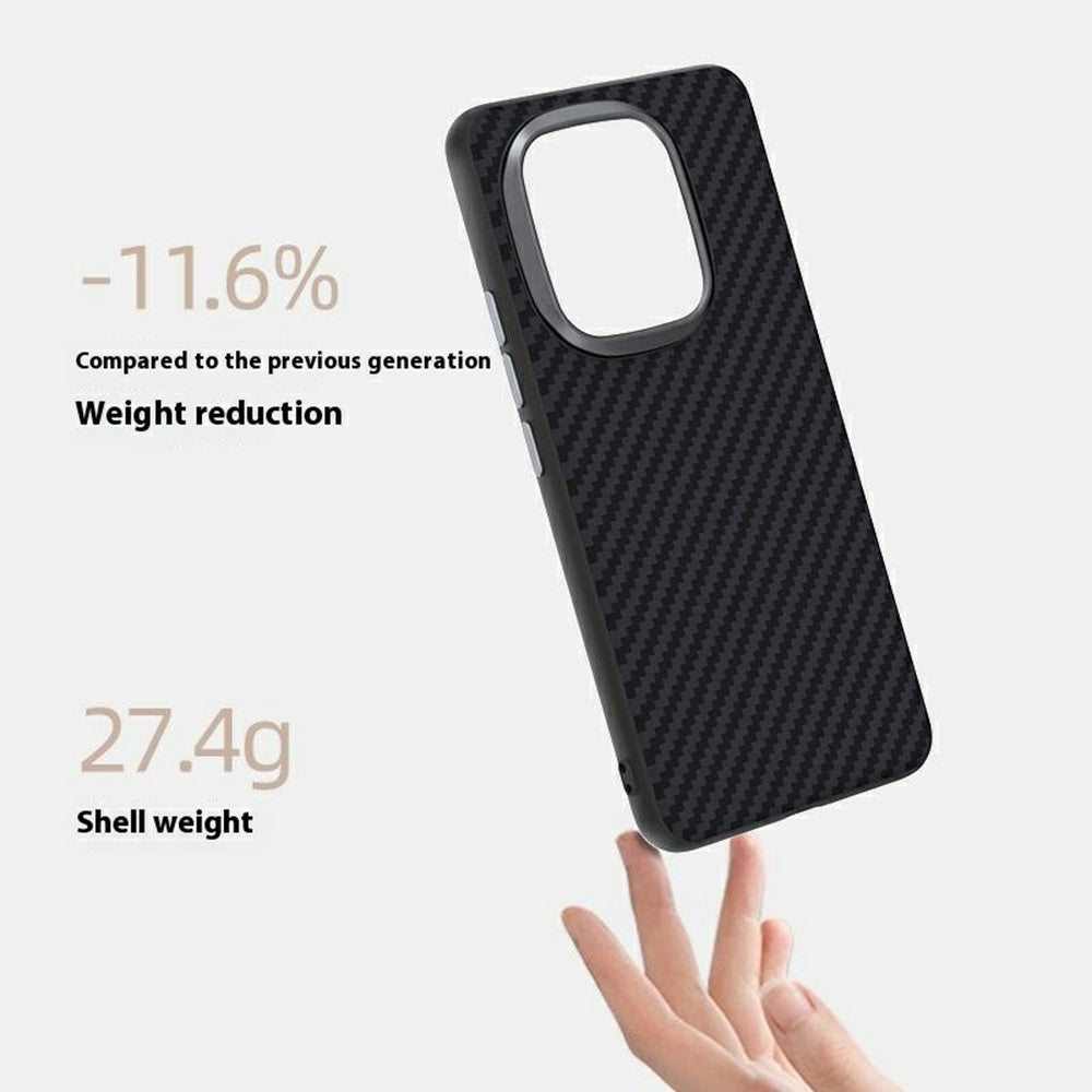 ABEEL For Honor Power 5G Magnetisk Etui Karbonfibertekstur Bagcover