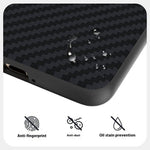 ABEEL For Honor Power 5G Magnetisk Etui Karbonfibertekstur Bagcover
