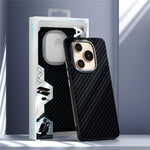 ABEEL For Honor Power 5G Magnetisk Etui Karbonfibertekstur Bagcover
