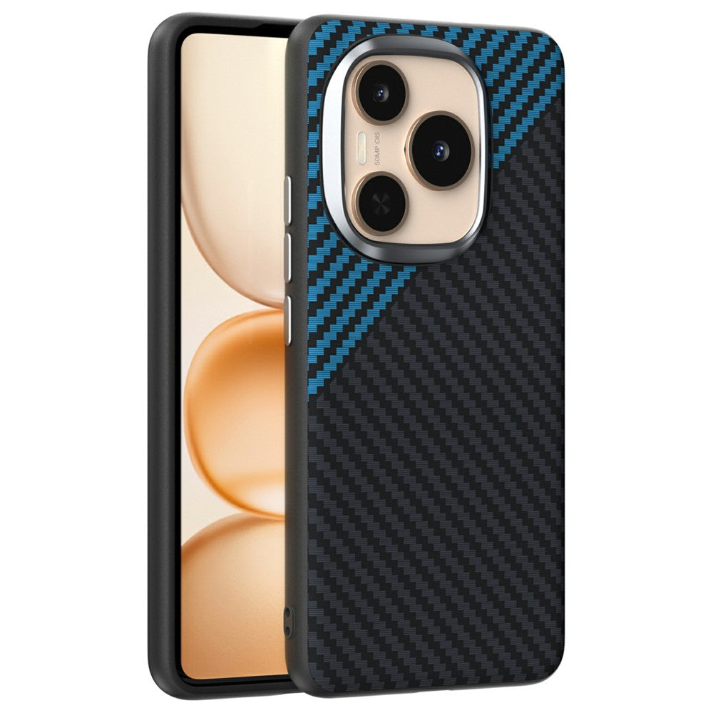 ABEEL For Honor Power 5G Magnetisk Etui Karbonfibertekstur Bagcover