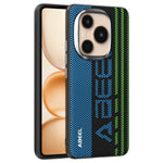 ABEEL For Honor Power 5G Magnetic Case Micro-Embossing 6D Printed PC TPU Aluminum Alloy Leather Phone Cover