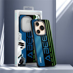 ABEEL For Honor Power 5G Magnetic Case Micro-Embossing 6D Printed PC TPU Aluminum Alloy Leather Phone Cover