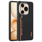 ABEEL For Honor Power 5G Magnetic Case Micro-Embossing 6D Printed PC TPU Aluminum Alloy Leather Phone Cover