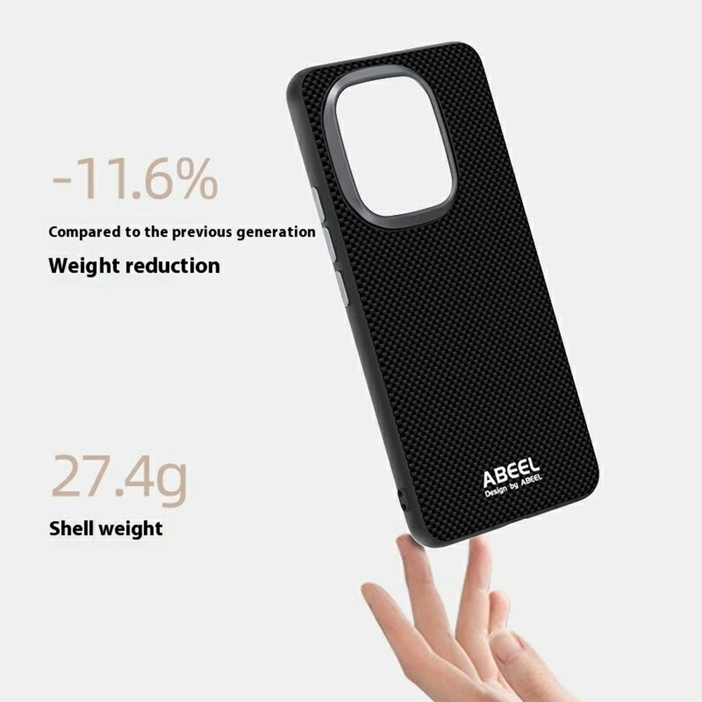 ABEEL For Honor Power 5G Magnetisk Etui Trykt PC TPU Aluminiumslegering Læder Telefoncover