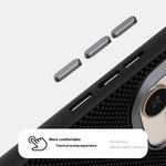 ABEEL For Honor Power 5G Magnetisk Etui Trykt PC TPU Aluminiumslegering Læder Telefoncover