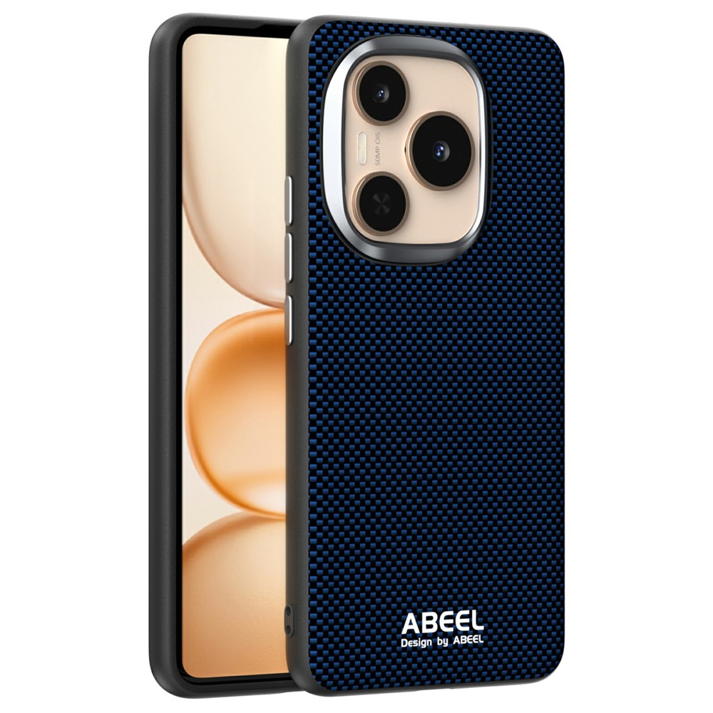 ABEEL For Honor Power 5G Magnetisk Etui Trykt PC TPU Aluminiumslegering Læder Telefoncover