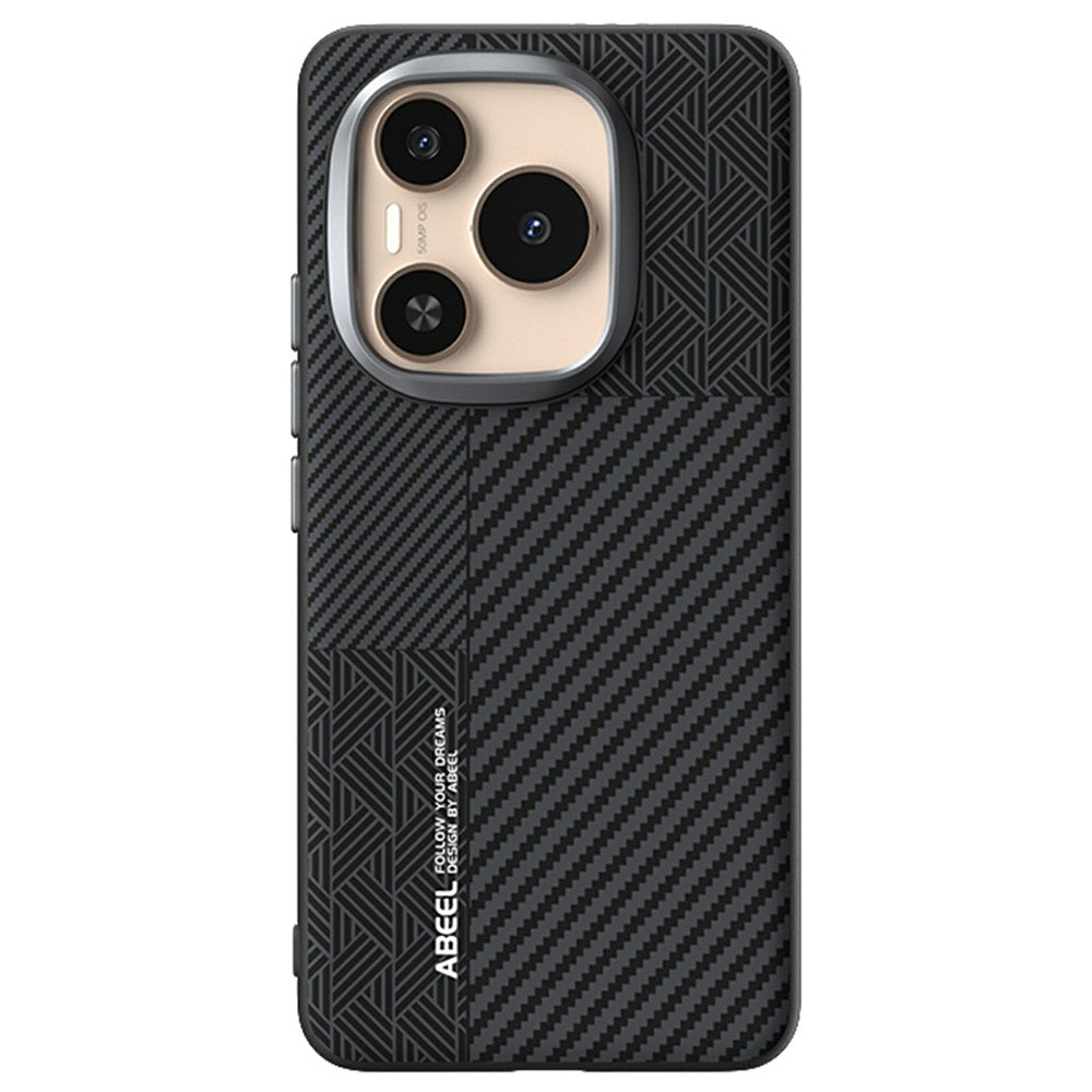 ABEEL For Honor Power 5G Magnetic Case PC + TPU + Aluminum Alloy + PU Leather Slim Phone Back Cover