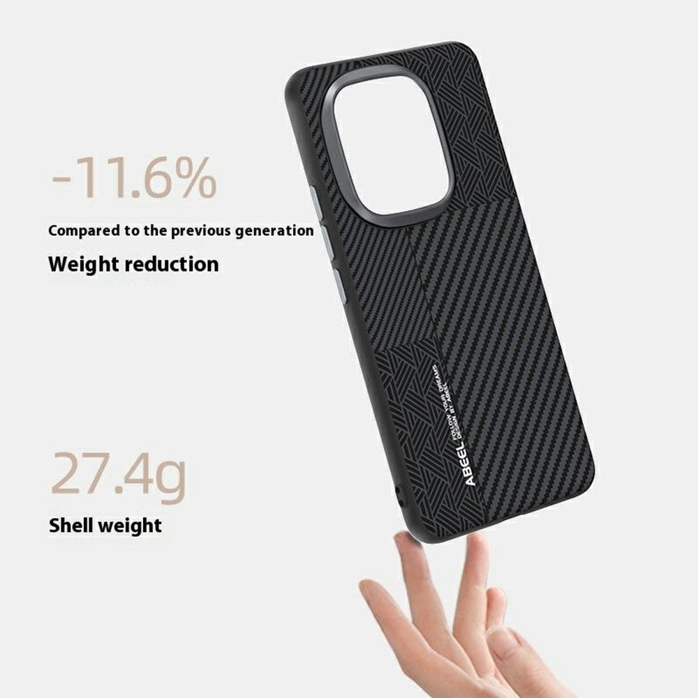 ABEEL For Honor Power 5G Magnetic Case PC + TPU + Aluminum Alloy + PU Leather Slim Phone Back Cover