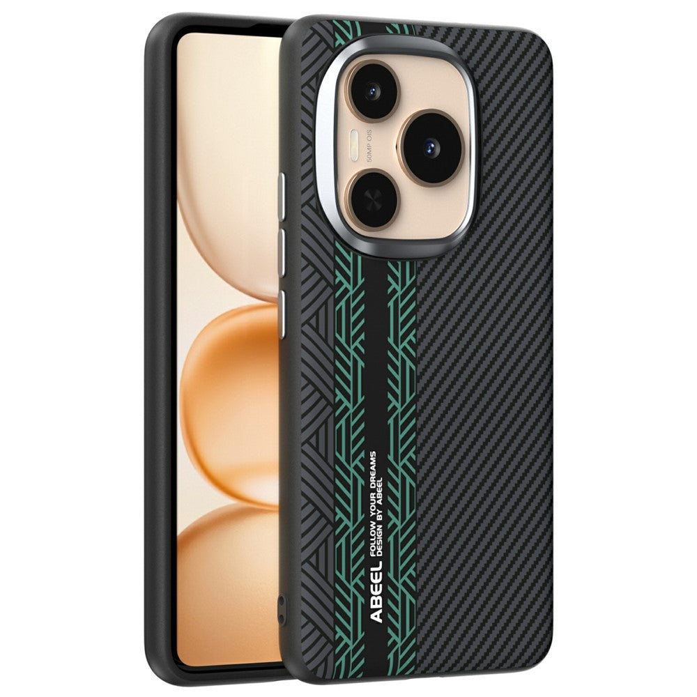 ABEEL For Honor Power 5G Magnetic Case PC + TPU + Aluminum Alloy + PU Leather Slim Phone Back Cover