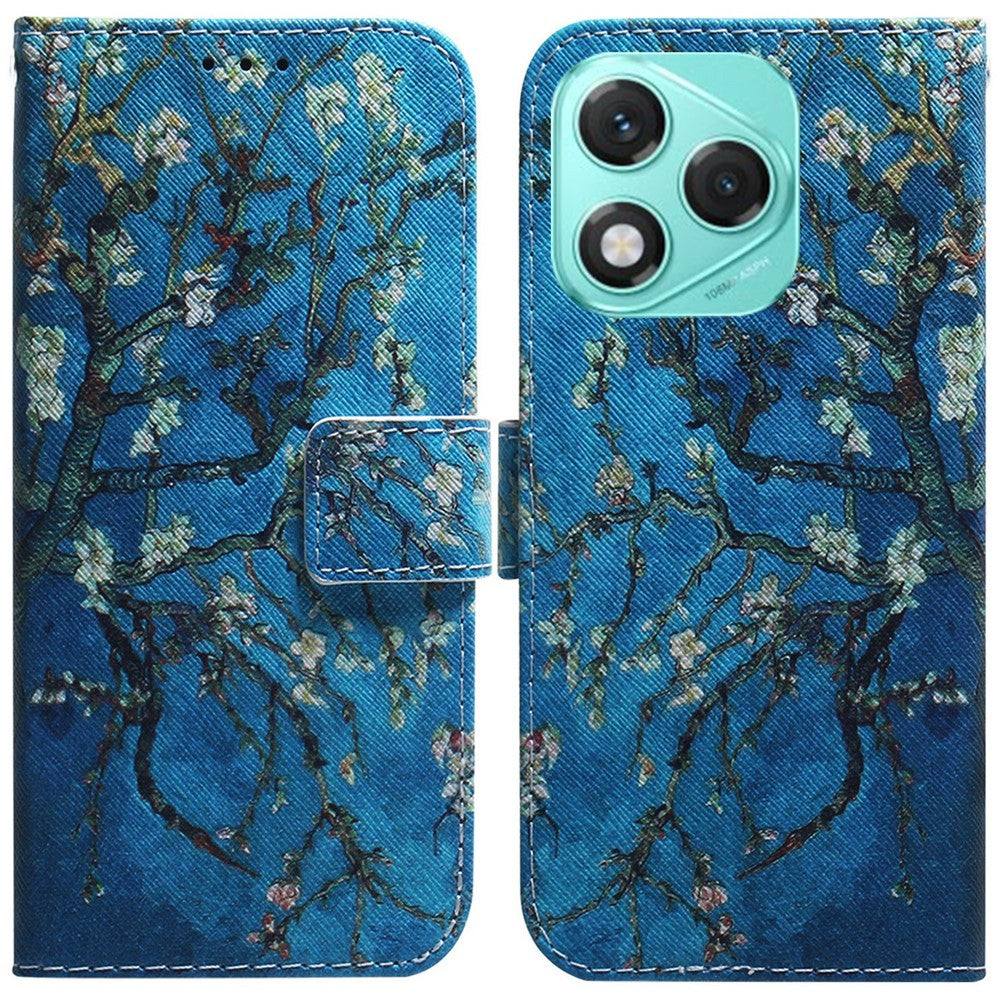 For Honor 400 Lite 5G Wallet Case Pattern Print Leather Phone Cover