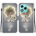 For Honor 400 Lite 5G Case Pattern Printing Anti-Drop Leather Flip Wallet Phone Cover with Lanyard