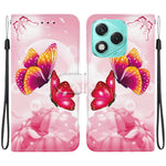 For Honor 400 Lite 5G Case Pattern Printing Anti-Drop Leather Flip Wallet Phone Cover with Lanyard