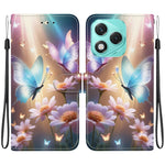 For Honor 400 Lite 5G Case Pattern Printing Anti-Drop Leather Flip Wallet Phone Cover with Lanyard