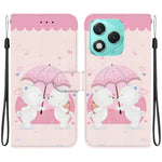 For Honor 400 Lite 5G Case Pattern Printing Anti-Drop Leather Flip Wallet Phone Cover with Lanyard