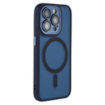 For iPhone 13 Pro Max  Case Compatible with MagSafe PC + TPU Matte Phone Cover with Glass Lens Film