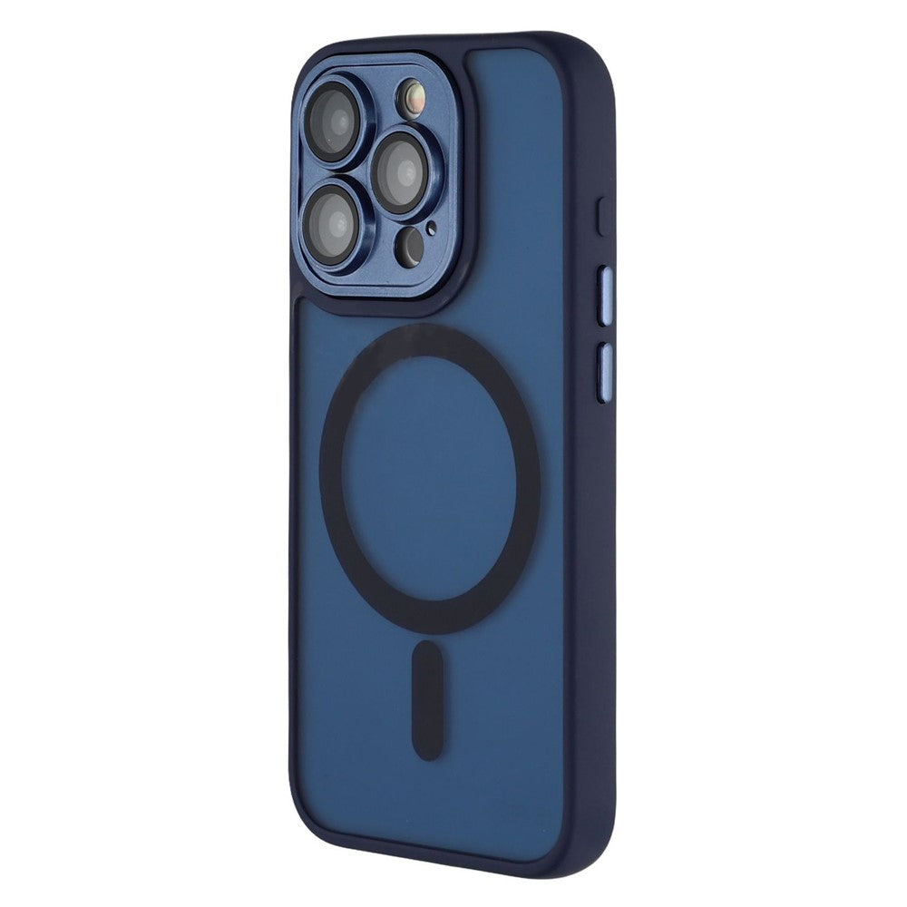 For iPhone 13 Pro Max  Case Compatible with MagSafe PC + TPU Matte Phone Cover with Glass Lens Film
