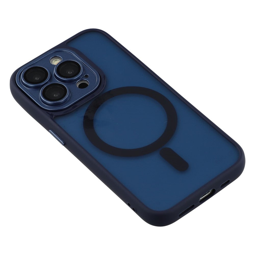 For iPhone 13 Pro Max  Case Compatible with MagSafe PC + TPU Matte Phone Cover with Glass Lens Film