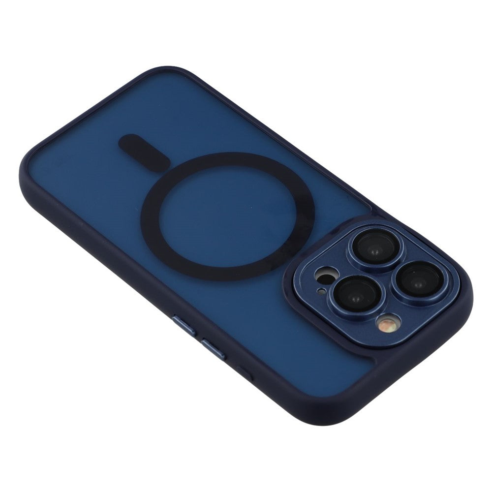 For iPhone 13 Pro Max  Case Compatible with MagSafe PC + TPU Matte Phone Cover with Glass Lens Film