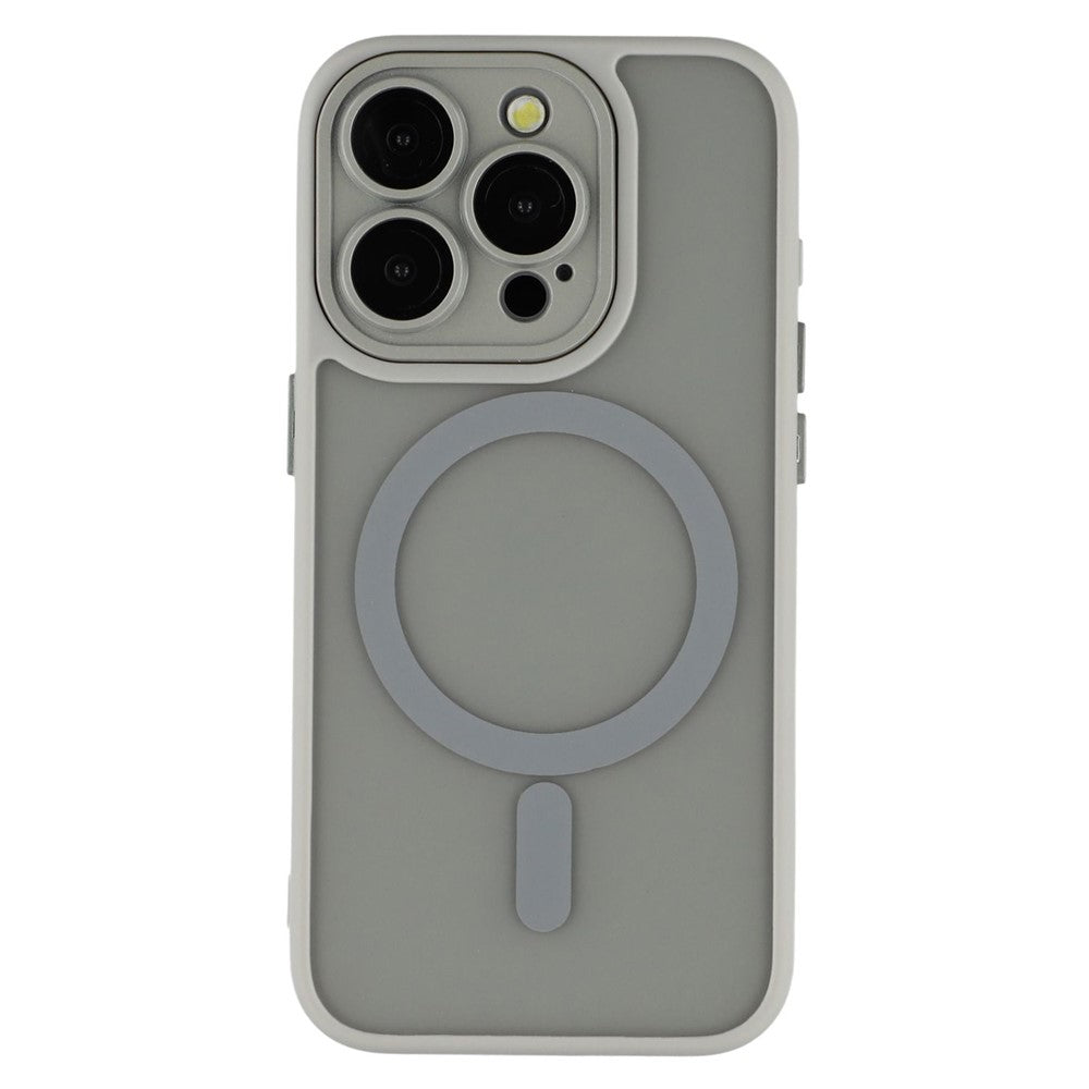 For iPhone 13 Pro Max  Case Compatible with MagSafe PC + TPU Matte Phone Cover with Glass Lens Film