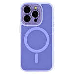 For iPhone 13 Pro Max  Case Compatible with MagSafe PC + TPU Matte Phone Cover with Glass Lens Film