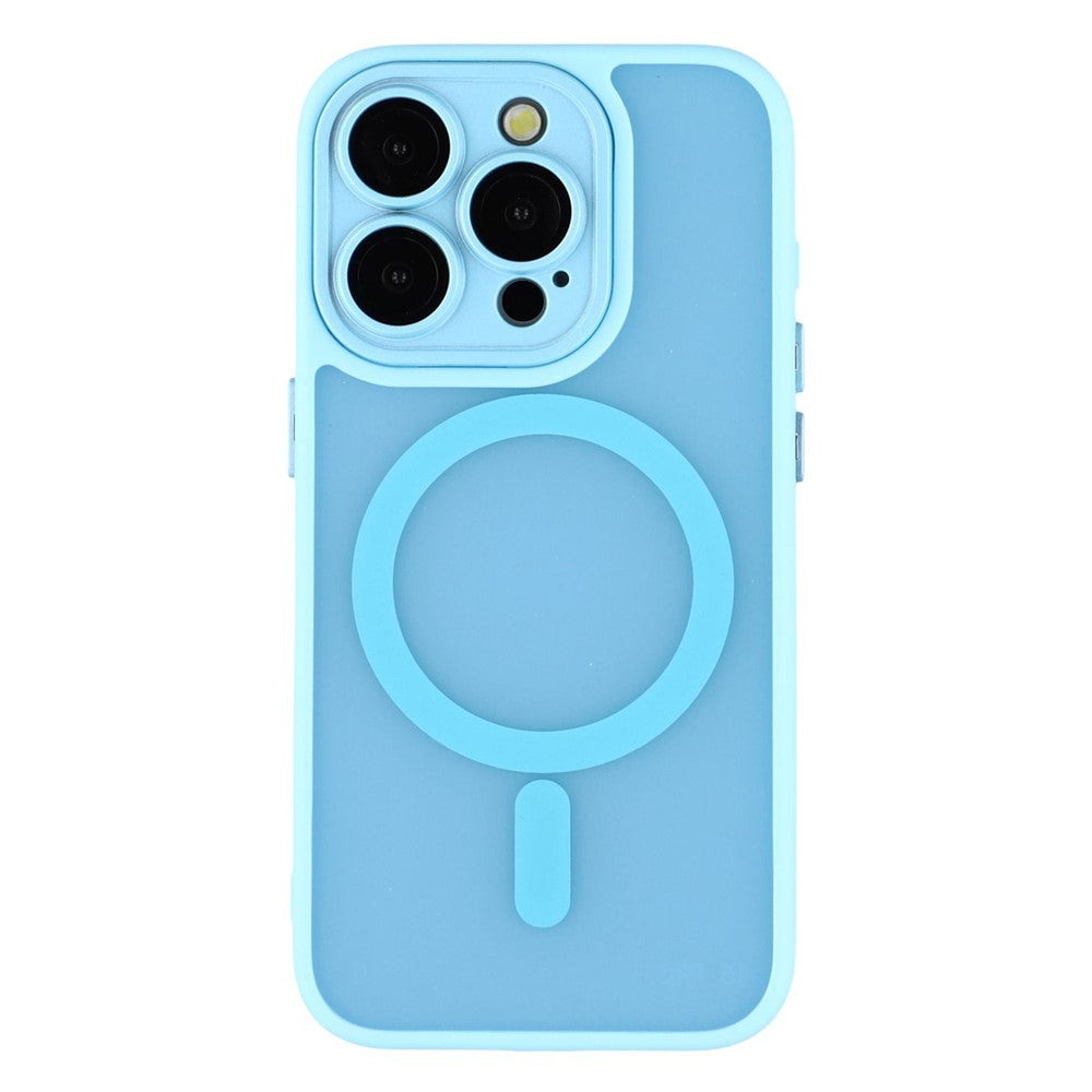For iPhone 13 Pro Max  Case Compatible with MagSafe PC + TPU Matte Phone Cover with Glass Lens Film