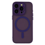For iPhone 13 Pro Max  Case Compatible with MagSafe PC + TPU Matte Phone Cover with Glass Lens Film