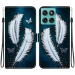 Til Motorola Edge 60 5G / 60 Fusion 5G etui, mønsterprint, anti-drop, læder flip-pung telefoncover med snor