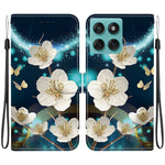 Til Motorola Edge 60 5G / 60 Fusion 5G etui, mønsterprint, anti-drop, læder flip-pung telefoncover med snor