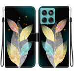 Til Motorola Edge 60 5G / 60 Fusion 5G etui, mønsterprint, anti-drop, læder flip-pung telefoncover med snor