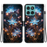 Til Motorola Edge 60 5G / 60 Fusion 5G etui, mønsterprint, anti-drop, læder flip-pung telefoncover med snor