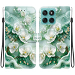 Til Motorola Edge 60 5G / 60 Fusion 5G etui, mønsterprint, anti-drop, læder flip-pung telefoncover med snor