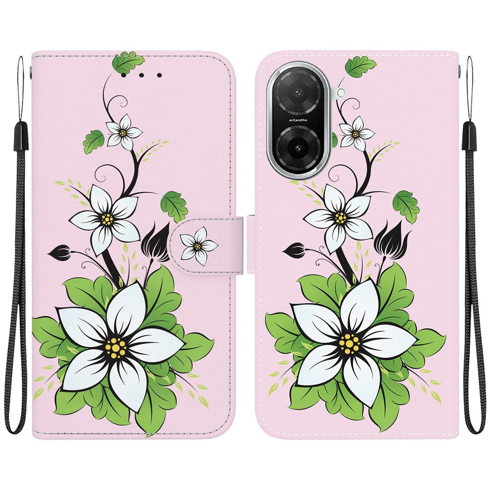For Xiaomi Redmi A5 NFC (EU) (173.45mm) Wallet Phone Case Anti-Drop Leather Flip Cover Pattern Printing
