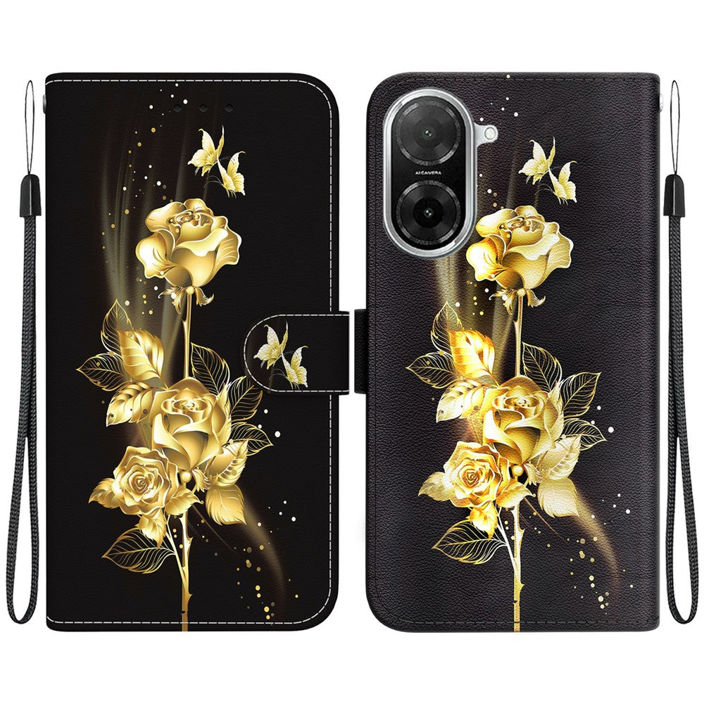 For Xiaomi Redmi A5 NFC (EU) (173.45mm) Wallet Phone Case Anti-Drop Leather Flip Cover Pattern Printing