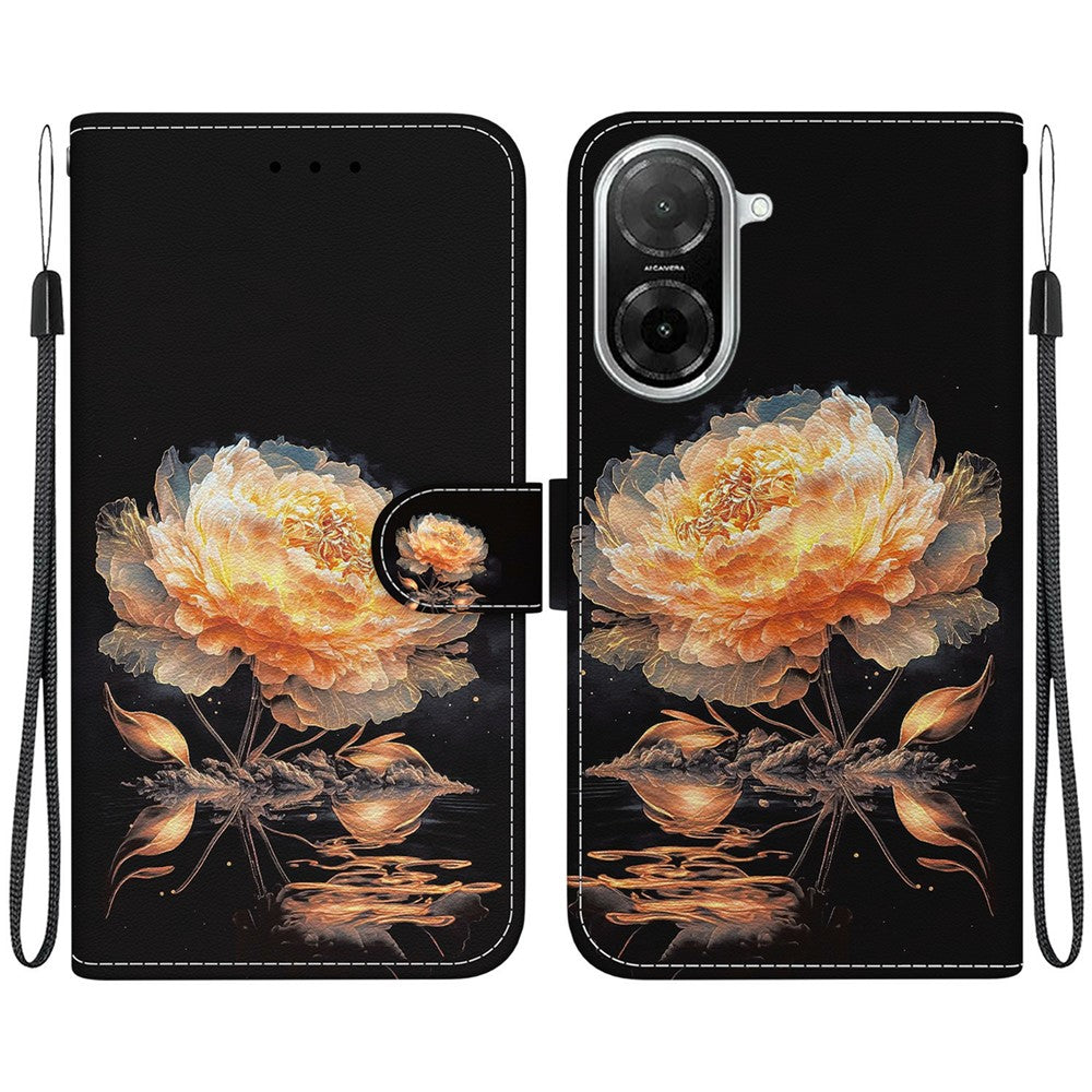 For Xiaomi Redmi A5 NFC (EU) (173.45mm) Wallet Phone Case Anti-Drop Leather Flip Cover Pattern Printing