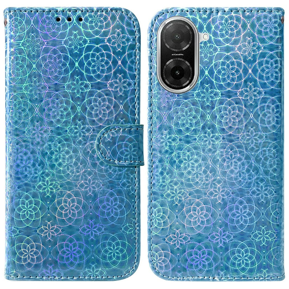 For Xiaomi Redmi A5 NFC (EU) (173.45mm) Stand Case Dazzling Flower Leather Phone Cover